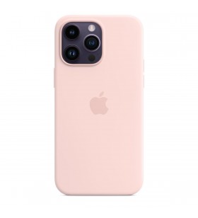 Husa de protectie Apple cu MagSafe pentru iPhone 14 Pro, Silicon, Chalk Pink