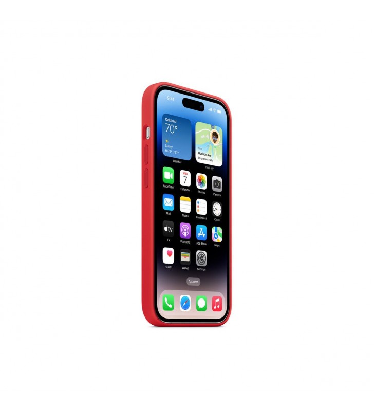 Husa de protectie Apple cu MagSafe pentru iPhone 14 Pro, Silicon, (PRODUCT)RED