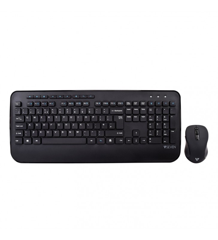 V7 CKW300UK tastaturi Bluetooth UK International Negru