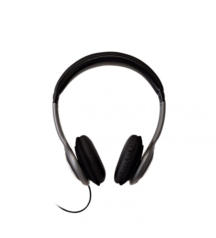V7 HA520-2EP cască audio & cască cu microfon Căști Bandă de fixare pe cap Negru, Argint