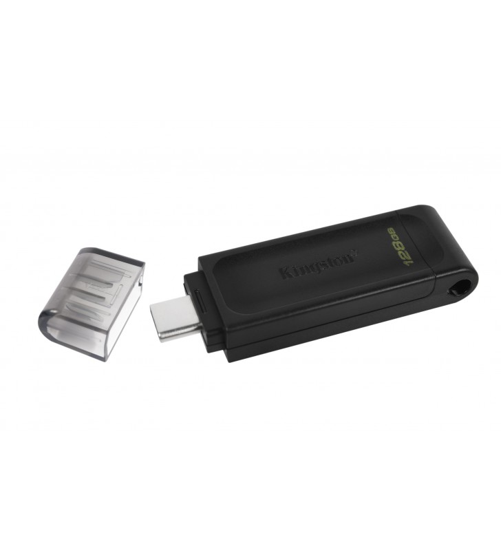 Kingston Technology DataTraveler 70 memorii flash USB 128 Giga Bites USB tip-C 3.2 Gen 1 (3.1 Gen 1) Negru