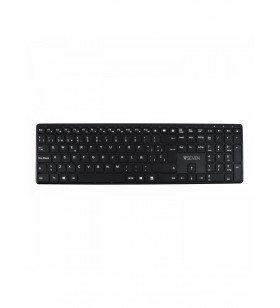 V7 KW550ESBT tastaturi USB + Bluetooth QZERTY Spaniolă Negru