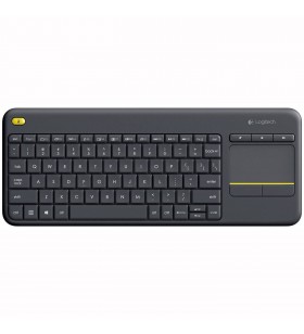 Logitech K400 Plus tastaturi RF fără fir QWERTY Spaniolă Negru