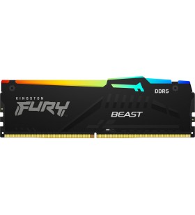 Kingston FURY Beast RGB DIMM 16GB, DDR5-6000, CL36-38-38, on-die ECC