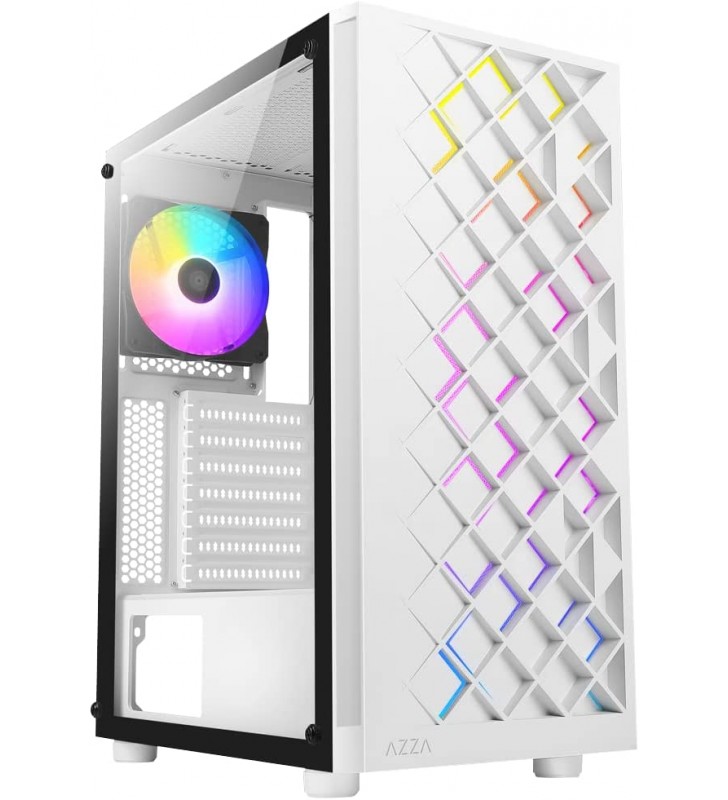 AZZA CSAZ-280W Spectra White ATX - Mid Tower Gaming Case