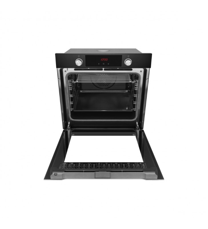 Amica EBPX 945 600 SM A+ built-in oven, niche height 60cm, 60cm wide, pyrolysis, eco function, 9 oven functions, matt black