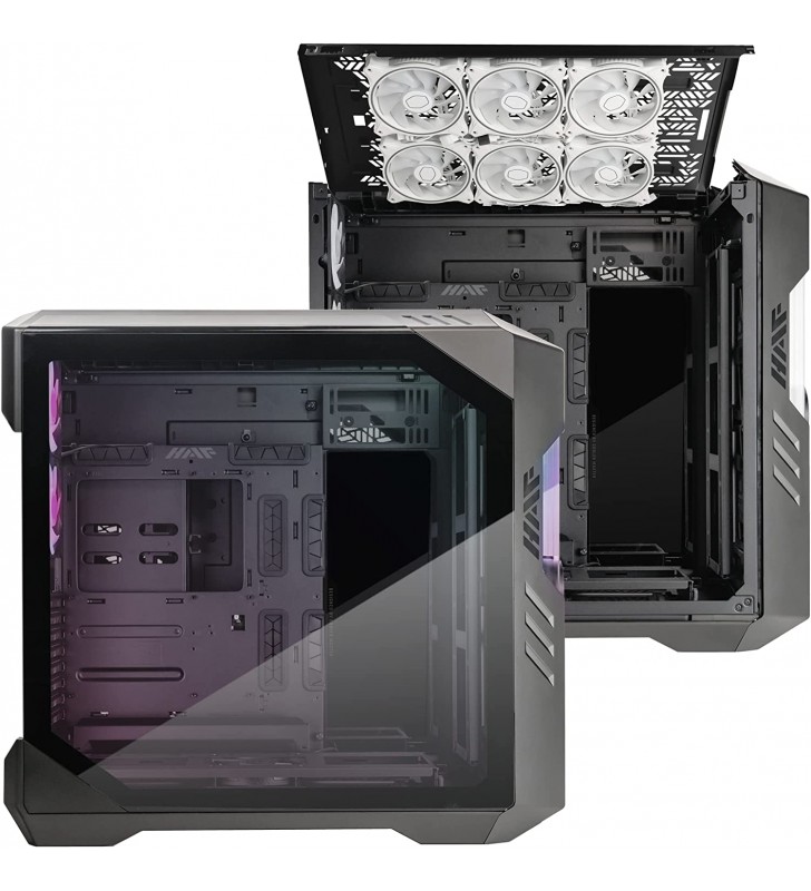 Cooler Master HAF 700 EVO E-ATX - High Airflow PC Case with IRIS Customizable LCD. Breathable TG Front Panel, 200mm Sickle Flow ARGB Fans, 1 USB 3.2 Gen 2 Type C, 4 USB 3.2 Gen 1 (3.0)