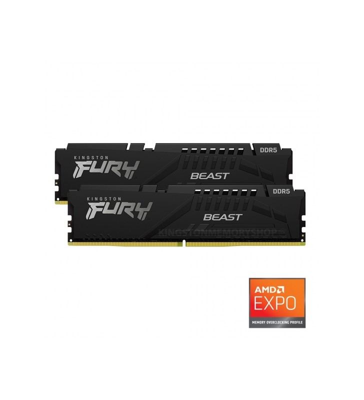 Kingston Fury Beast KF552C36BBEK2-32 32GB (16GB x2) DDR5 5200MT/s Non ECC DIMM