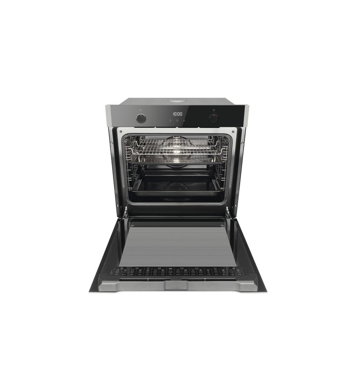 Amica EBPX 946 710 E A+ XXL built-in oven, 60cm wide, 77L, 3 pyrolysis programs, defrost function, grill, eco function, timer, black glass/stainless steel