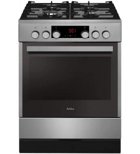 Amica SHEG 914 121 E Standing Hob Gas Hob Electric Oven Timer SoftClose Door Hot Air with Ring Radiator