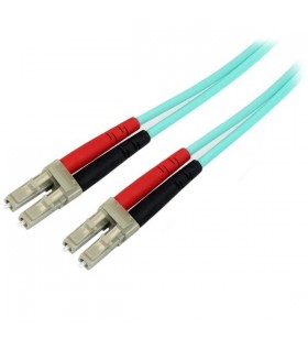 StarTech.com 450FBLCLC2 cabluri din fibră optică 2 m OM4 LC Blue,Aqua colour