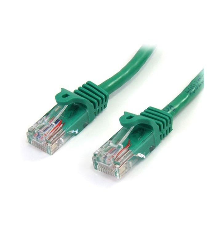 StarTech.com 45PAT1MGN cabluri de rețea 1 m Cat5e U/UTP (UTP) Verde
