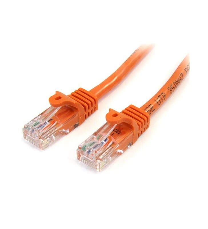 StarTech.com 45PAT1MOR cabluri de rețea 1 m Cat5e U/UTP (UTP) Portocală
