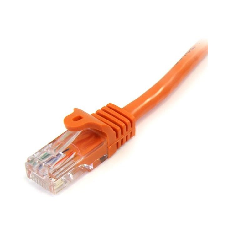 StarTech.com 45PAT1MOR cabluri de rețea 1 m Cat5e U/UTP (UTP) Portocală