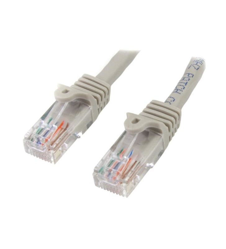 StarTech.com 45PAT50CMGR cabluri de rețea 0,5 m Cat5e U/UTP (UTP) Gri