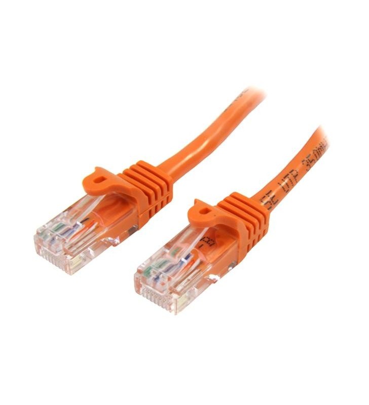 StarTech.com 45PAT50CMOR cabluri de rețea 0,5 m Cat5e U/UTP (UTP) Portocală