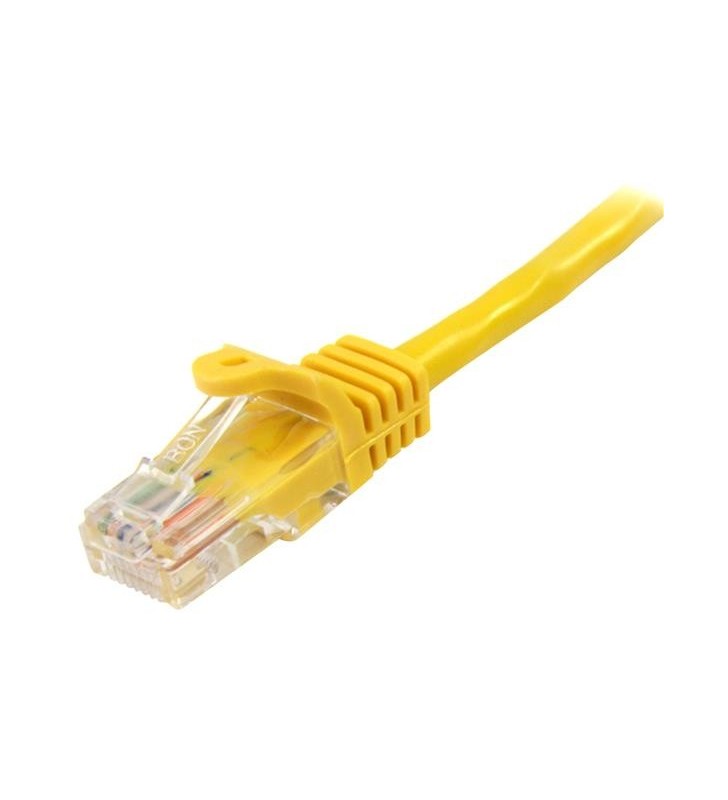 StarTech.com 45PAT50CMYL cabluri de rețea 0,5 m Cat5e U/UTP (UTP) Galben