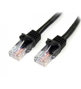 StarTech.com 45PAT5MBK cabluri de rețea 5 m Cat5e U/UTP (UTP) Negru