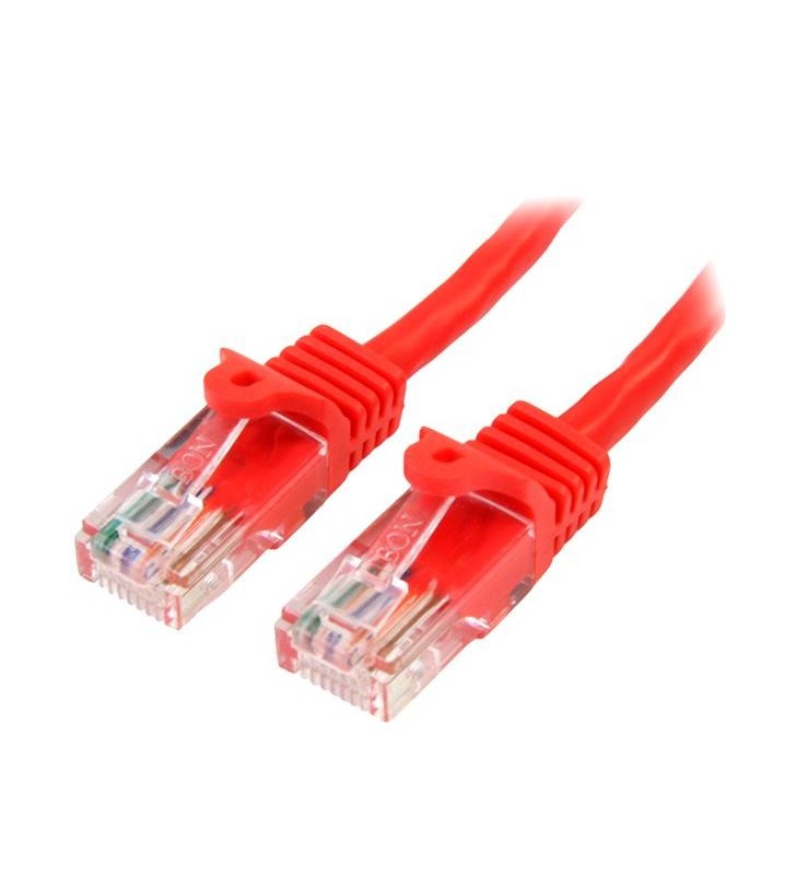 StarTech.com 45PAT7MRD cabluri de rețea 7 m Cat5e U/UTP (UTP) Roşu