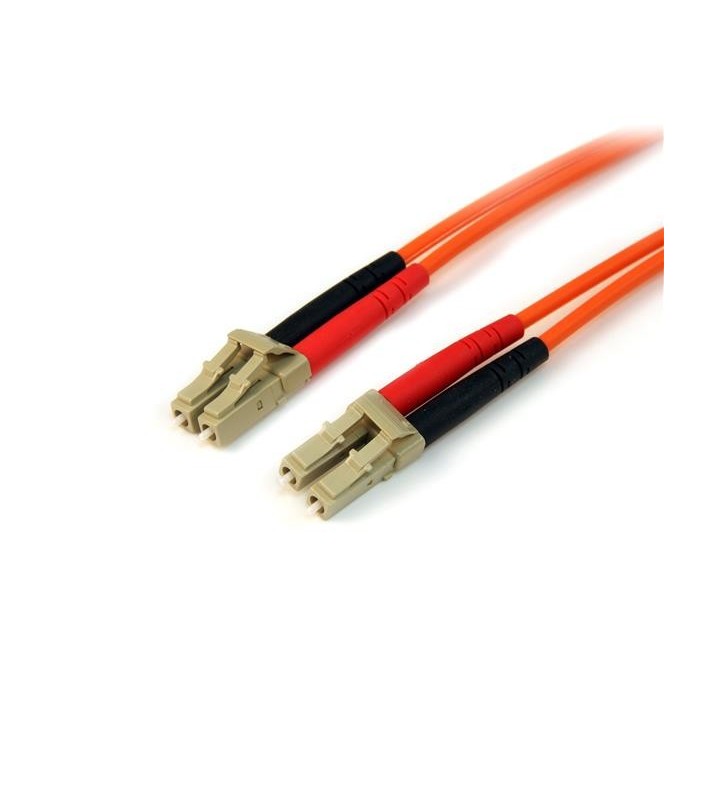 StarTech.com 50FIBLCLC1 cabluri din fibră optică 1 m OM2 LC Portocală