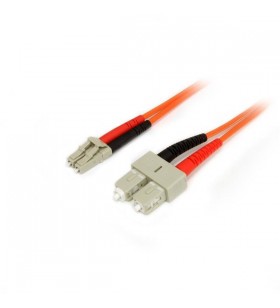StarTech.com 50FIBLCSC1 cabluri din fibră optică 1 m OM2 LC SC Portocală
