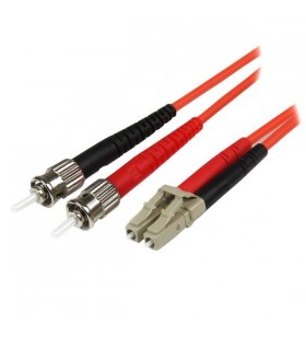 StarTech.com 50FIBLCST5 cabluri din fibră optică 5 m OM2 LC ST Roşu