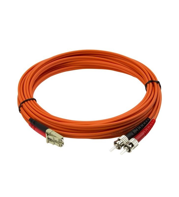StarTech.com 50FIBLCST5 cabluri din fibră optică 5 m OM2 LC ST Roşu