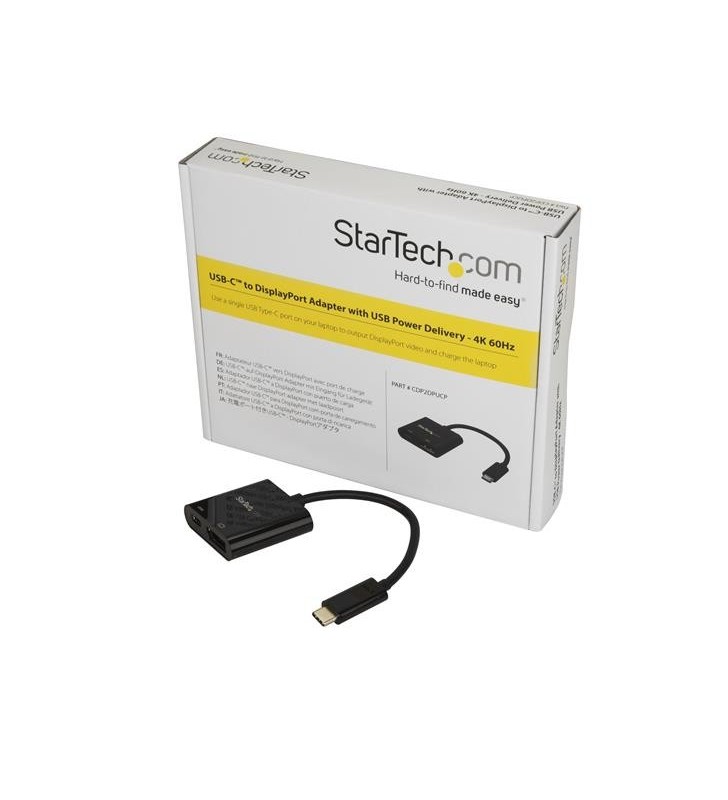 StarTech.com CDP2DPUCP adaptor grafic USB 3840 x 2160 Pixel Negru