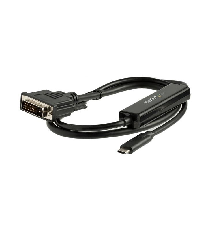 StarTech.com CDP2DVIMM1MB adaptor pentru cabluri video 1 m USB tip-C DVI-D Negru