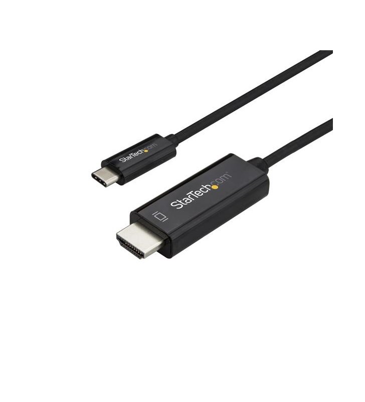 StarTech.com CDP2HD1MBNL adaptor pentru cabluri video 1 m USB tip-C HDMI Negru