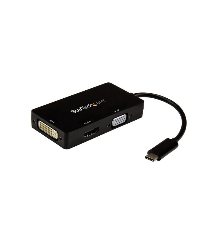 StarTech.com CDPVGDVHDBP adaptor grafic USB 3840 x 2160 Pixel Negru