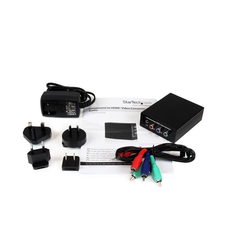 Adaptor converter Startech CPNTA2HDMI, Component RCA + HDMI, Black