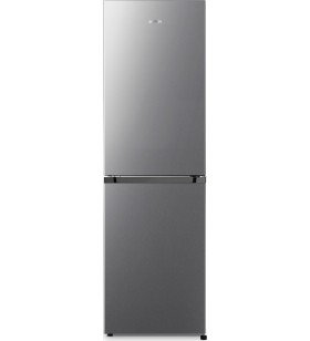 Gorenje NRK418ECS4 fridge-freezer, 55cm wide, 256L, NoFrost Plus, LED lighting, brushed metal grey