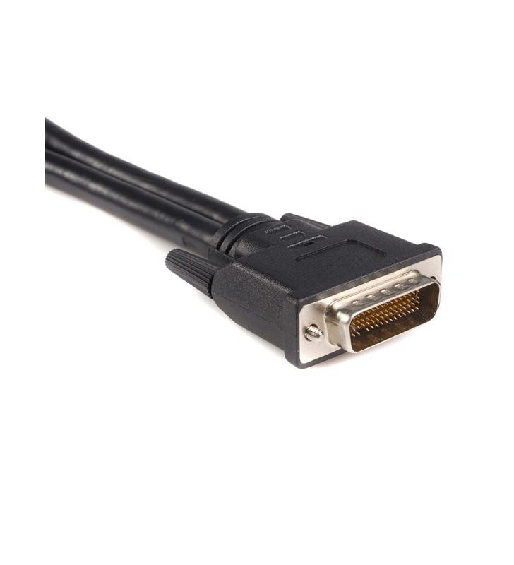StarTech.com DMSDVIDVI1 adaptor pentru cabluri video 0,2 m DMS 2x DVI-I Negru