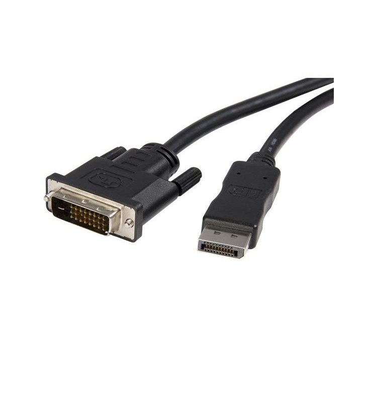StarTech.com DP2DVIMM10 adaptor pentru cabluri video 3 m DisplayPort DVI-D Negru