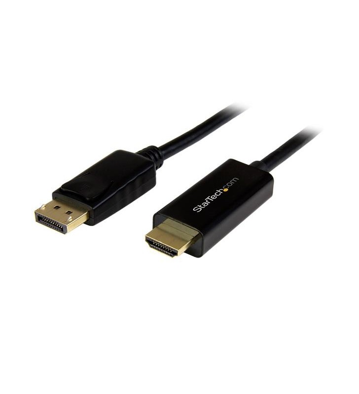 StarTech.com DP2HDMM2MB adaptor pentru cabluri video 2 m HDMI Tip A (Standard) DisplayPort Negru