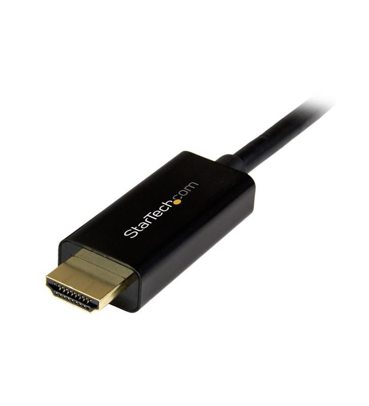 StarTech.com DP2HDMM2MB adaptor pentru cabluri video 2 m HDMI Tip A (Standard) DisplayPort Negru