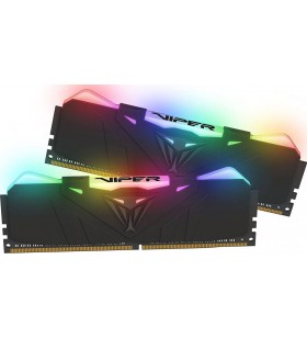 Patriot Viper Gaming RGB Series DDR4 DRAM 3200MHz 16GB Kit ( 2 x 8 ) - Black - RGB Color | PVSR416G320C6K