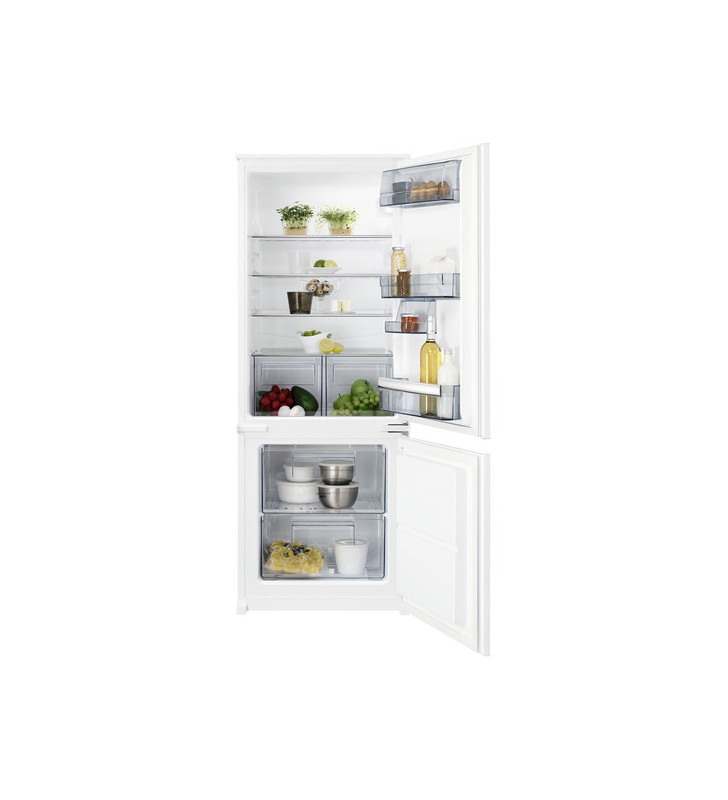 Built-in fridge and freezer combination that can be fully integrated with LowFrost SCB614F1LS