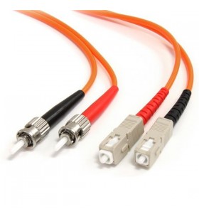 StarTech.com 2m Multimode Duplex Fiber Optic Cable ST-SC cabluri din fibră optică Portocală