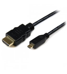 StarTech.com HDADMM1M cablu HDMI 1 m HDMI Tip A (Standard) HDMI Tip D (Micro) Negru
