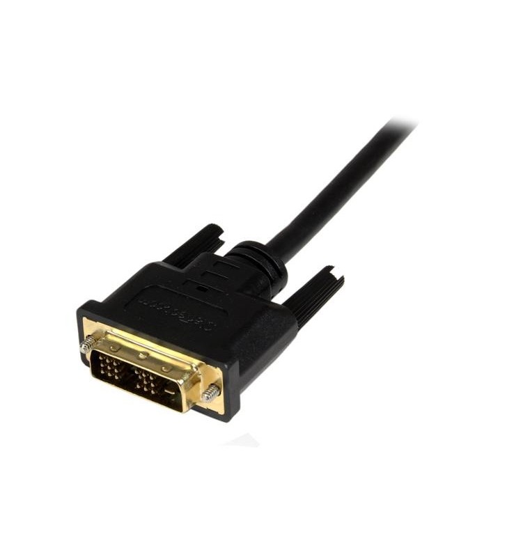 StarTech.com HDDDVIMM3M adaptor pentru cabluri video 3 m Micro-HDMI DVI-D Negru