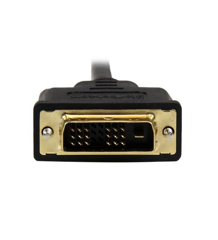 StarTech.com HDDDVIMM3M adaptor pentru cabluri video 3 m Micro-HDMI DVI-D Negru