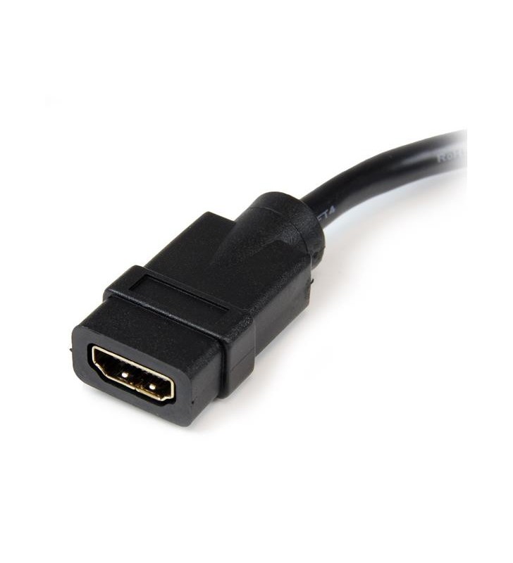 StarTech.com HDDVIFM8IN adaptor pentru cabluri video 0,203 m HDMI Tip A (Standard) DVI-D Negru