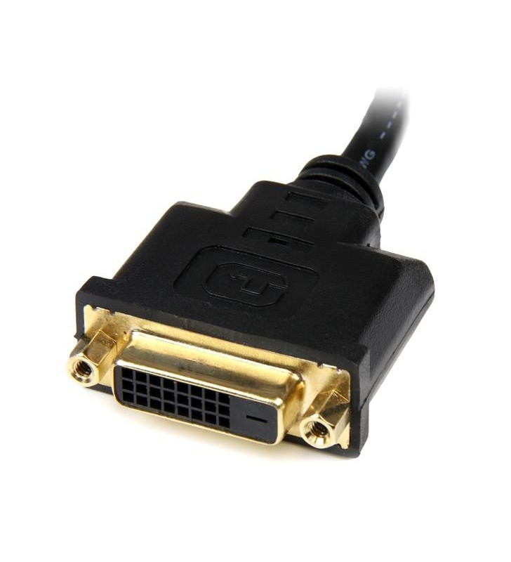 StarTech.com HDDVIMF8IN adaptor pentru cabluri video 0,2 m HDMI DVI-D Negru
