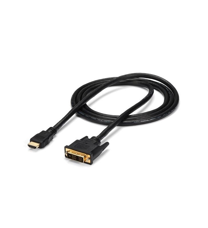 StarTech.com HDMIDVIMM6 adaptor pentru cabluri video 1,8 m HDMI DVI-D Negru