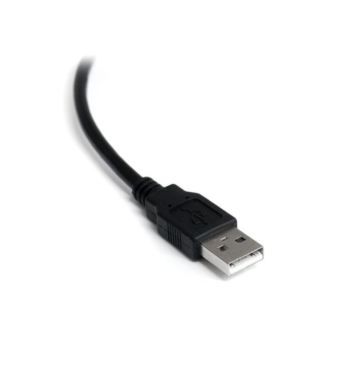 StarTech.com ICUSB2321FIS cabluri prelungitoare cu mufe mamă/tată DB-9 USB A Negru