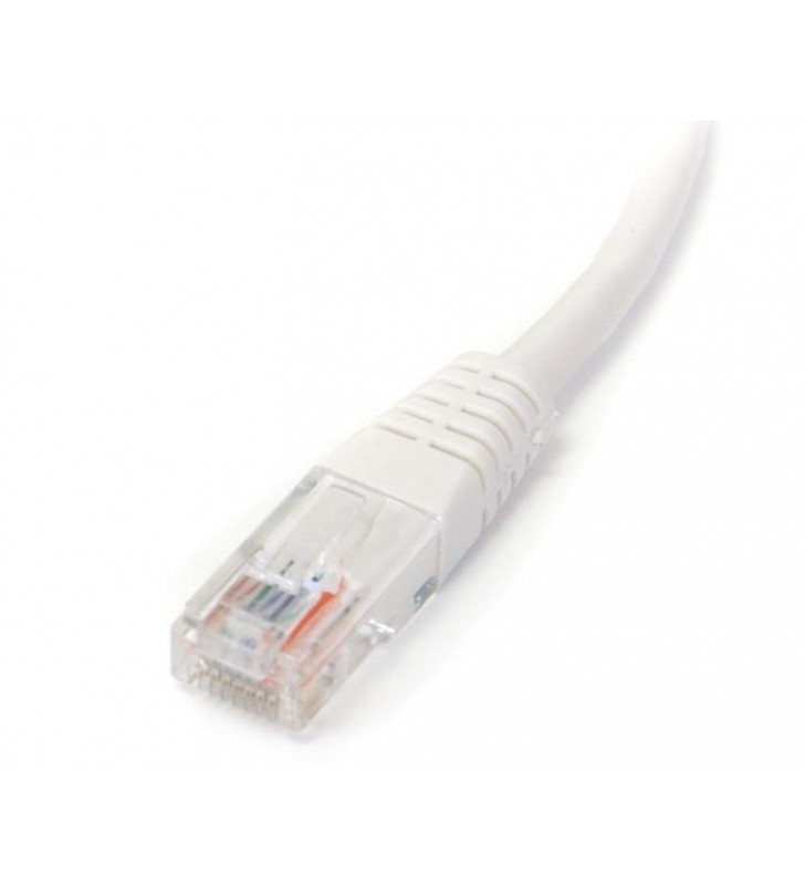 StarTech.com M45PAT15MWH cabluri de rețea 15 m Cat5e U/UTP (UTP) Alb