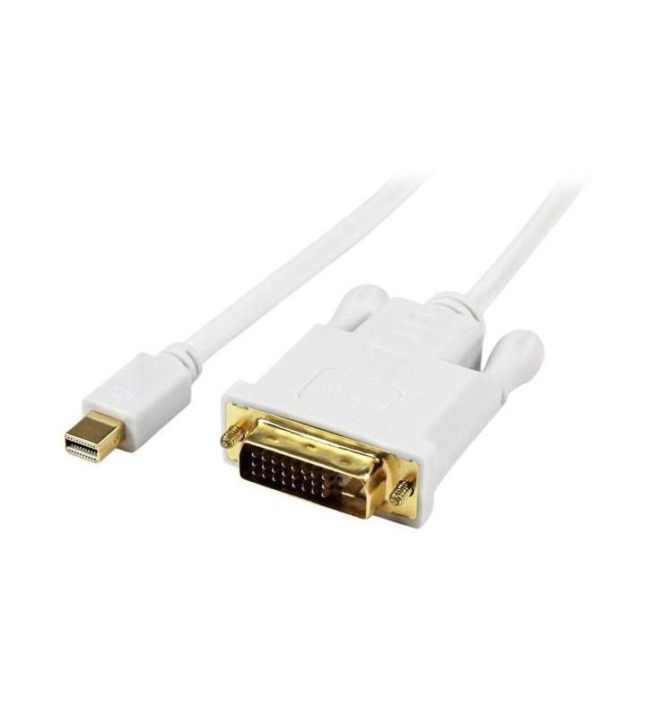 StarTech.com MDP2DVIMM3WS adaptor pentru cabluri video 0,9 m Mini DisplayPort DVI-D Alb