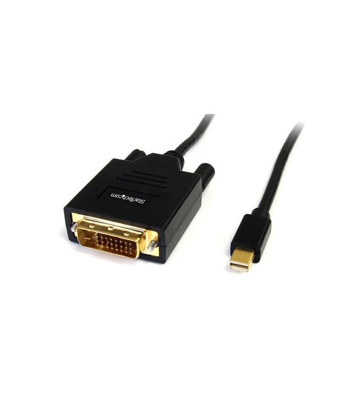 StarTech.com MDP2DVIMM6 adaptor pentru cabluri video 1,8 m Mini DisplayPort DVI-D Negru